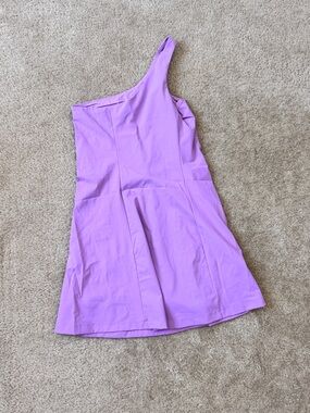 Outdoor Voices One-Shoulder Lavender Dress